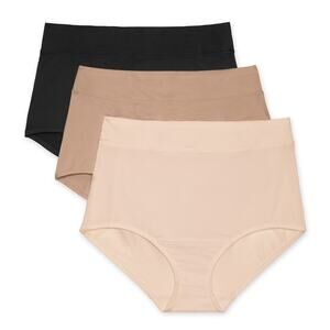 Warner's Women's 2XL Dig Free Comfort Waistband 3 Packs Brief Microfiber I1-28